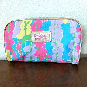 Lilly Pulitzer for Estee Lauder Small Cosmetic Makeup Bag 8" x 5.5"